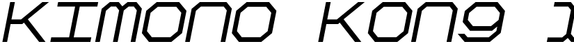 Kimono Kong Italic font