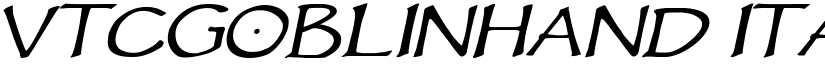 VTCGoblinHand Italic font