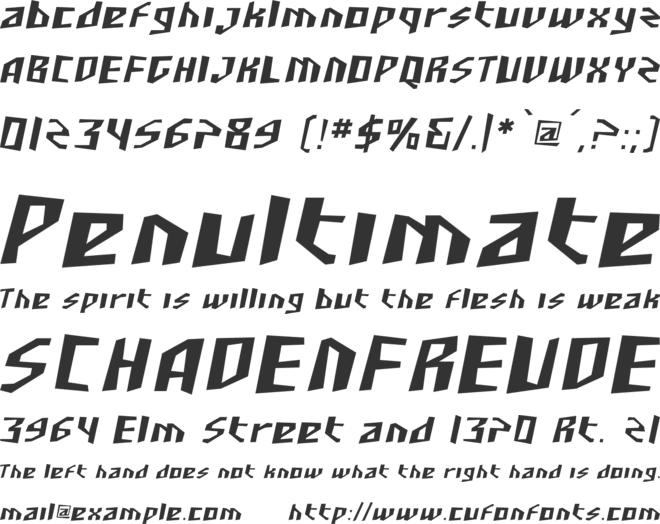 SF Junk Culture font preview