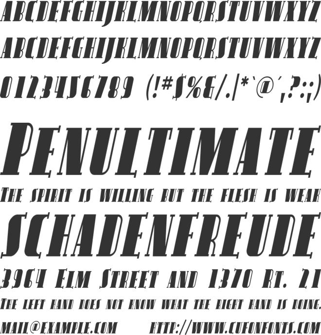 Avondale SC Cond font preview