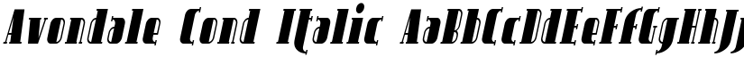Avondale Cond font download