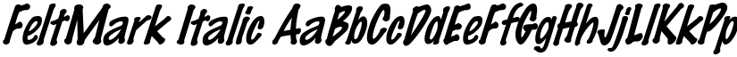 FeltMark Italic font