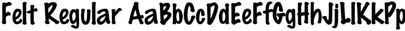 Felt Regular font