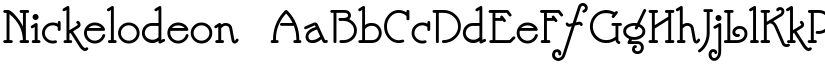 Nickelodeon font