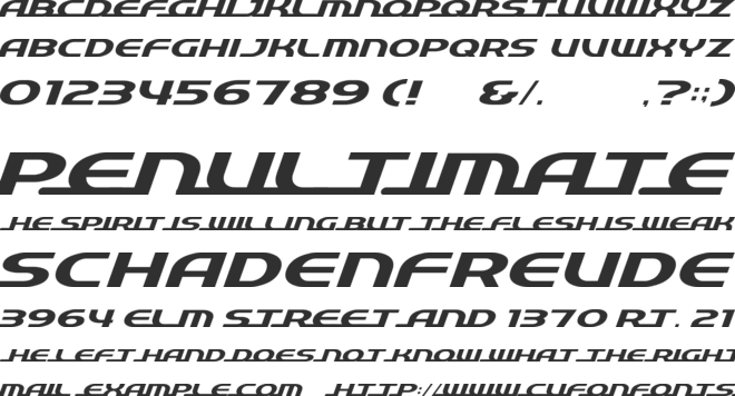 QuickExpress font preview