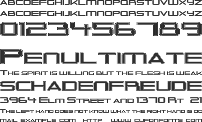 Outer Limits Extended font preview