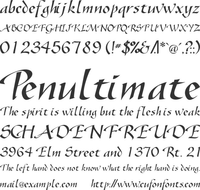SonyannaScriptSSi font preview