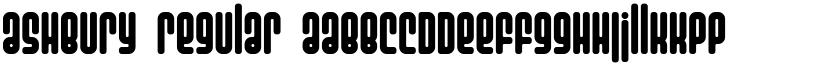 Ashbury Regular font