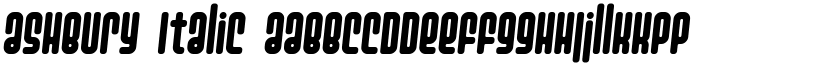 Ashbury Italic font