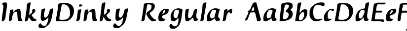 InkyDinky Regular font
