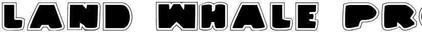 Land Whale Pro Pro font