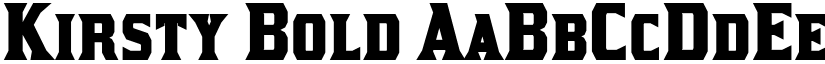 Kirsty Bold font