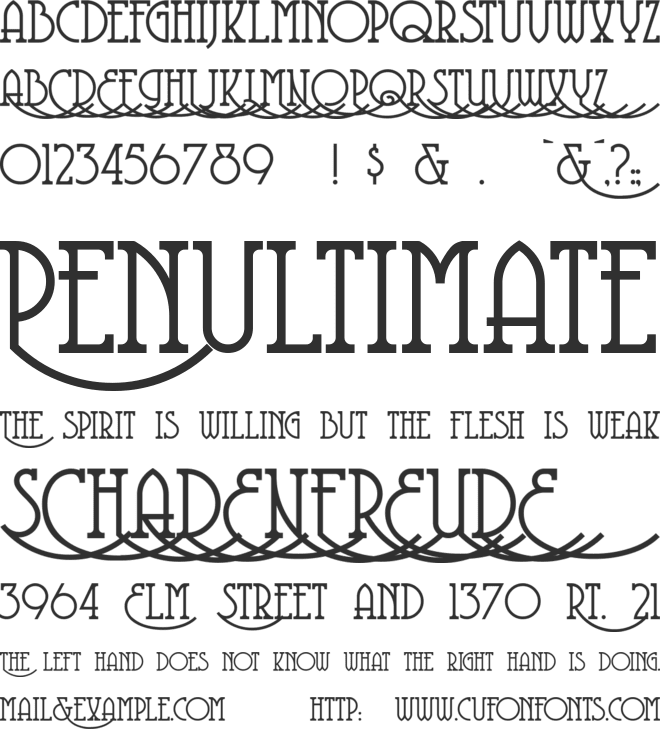 Coventry Garden font preview