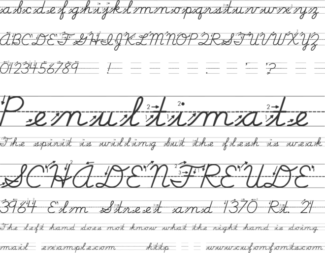 Life-Lessons font preview