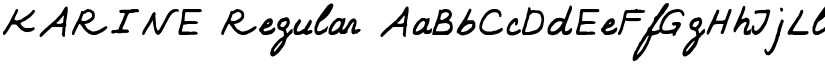 KARINE Regular font