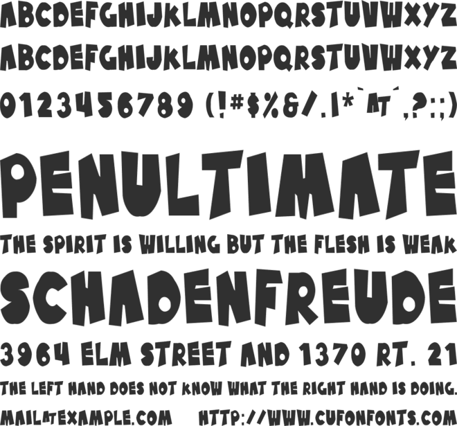 SF Pale Bottom Condensed font preview