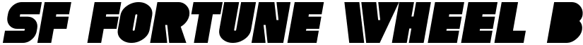 SF Fortune Wheel Bold Italic font