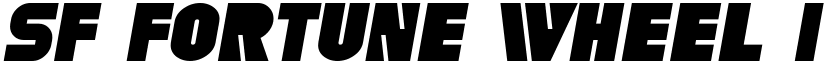SF Fortune Wheel Italic font