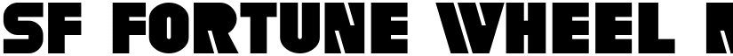 SF Fortune Wheel Regular font
