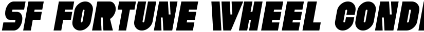 SF Fortune Wheel Condensed Italic font