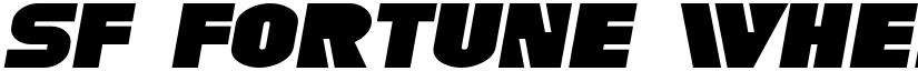 SF Fortune Wheel Extended Italic font