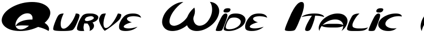 Qurve Wide Italic font