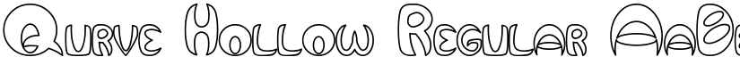 Qurve Hollow Regular font