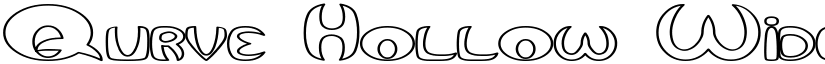 Qurve Hollow Wide Regular font