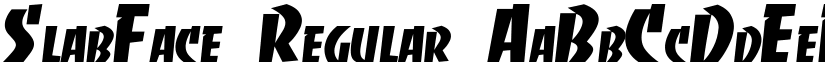 SlabFace Regular font