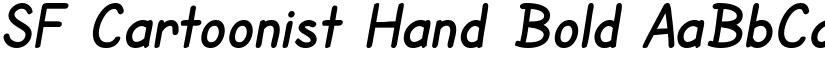 SF Cartoonist Hand Bold font