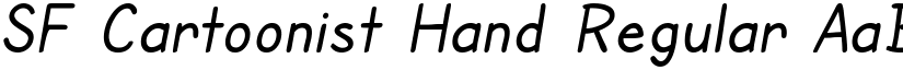 SF Cartoonist Hand Regular font