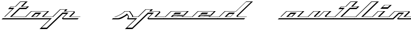 Top Speed Outline font