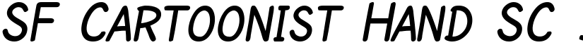 SF Cartoonist Hand SC Bold font
