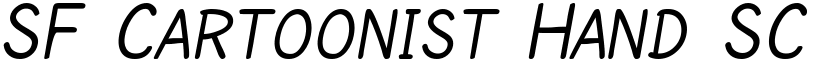 SF Cartoonist Hand SC Regular font