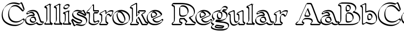 Callistroke Regular font