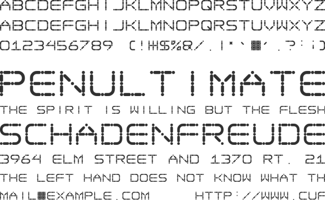Ego trip font preview