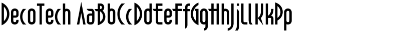 DecoTech font