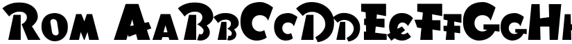 Rom font