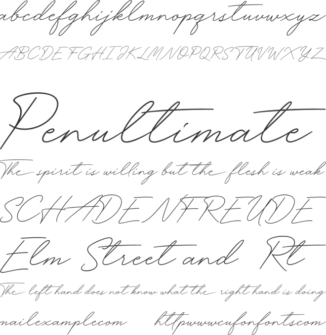 Funky Signature font preview