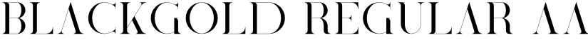 BlackGold Regular font