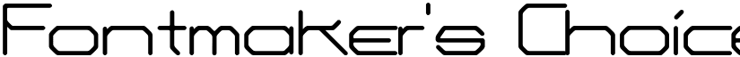Fontmaker's Choice Regular font
