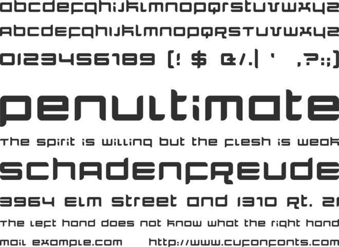 Quarx font preview
