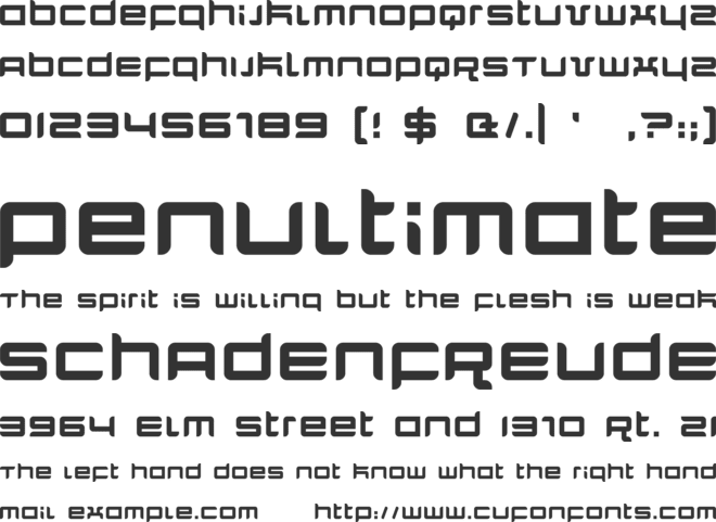 Quarx font preview