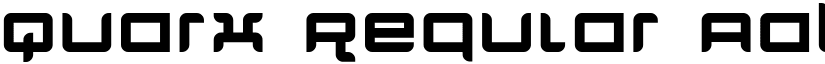 Quarx Regular font