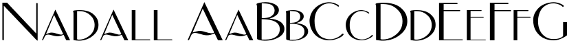 Nadall font