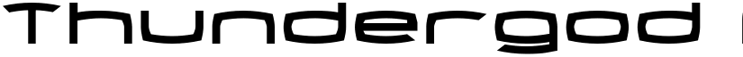 Thundergod Regular font