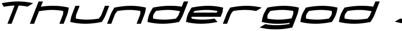 Thundergod Itliac Italic font