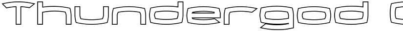 Thundergod Outline Outline font