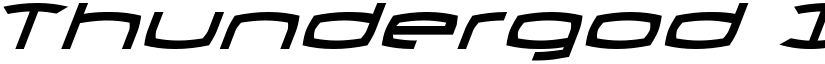 Thundergod II Italic Italic font