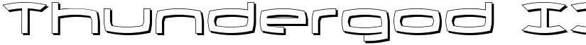 Thundergod II Shadow Shadow font